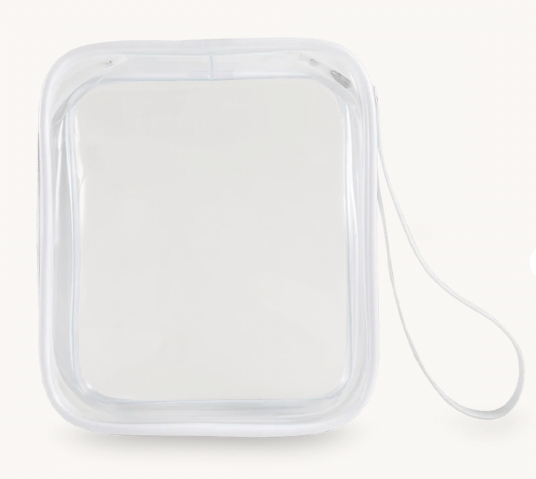 White Teletote Travel Pouch