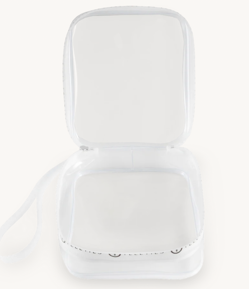 White Teletote Travel Pouch