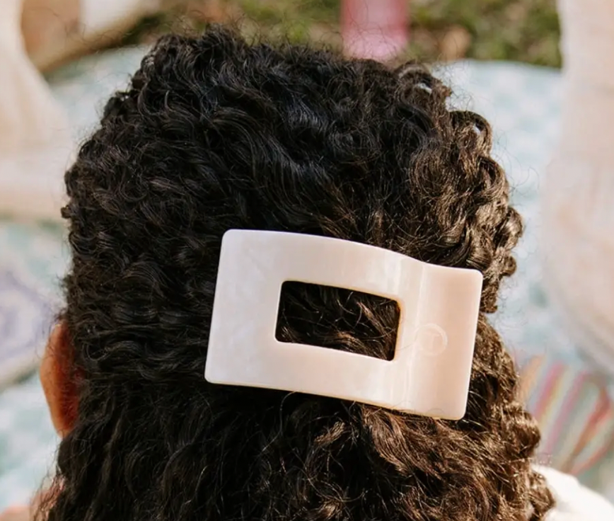 Soft Surf Medium Flat Rectangle Hair Clip