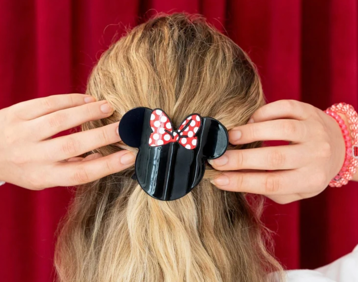 Disney: Minnie Mouse Shaped Medium Flat Hair Clip