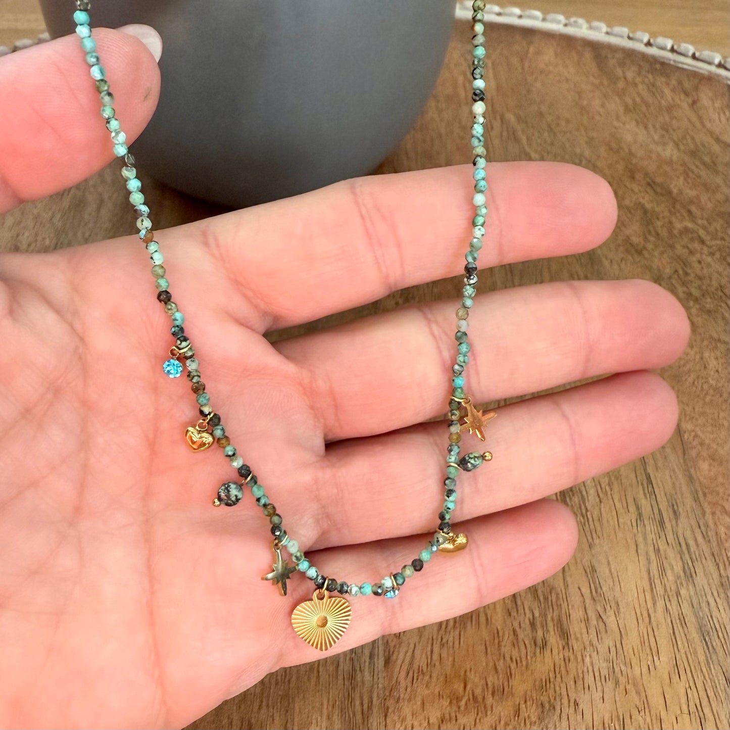 Turquoise Charm Necklace