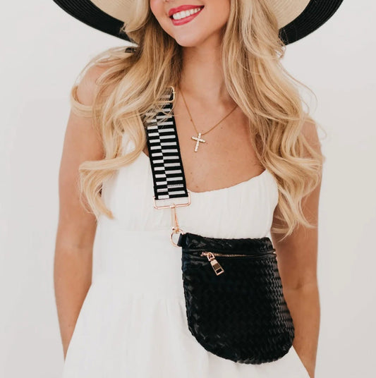 Westlyn Woven Bum Bag - Black