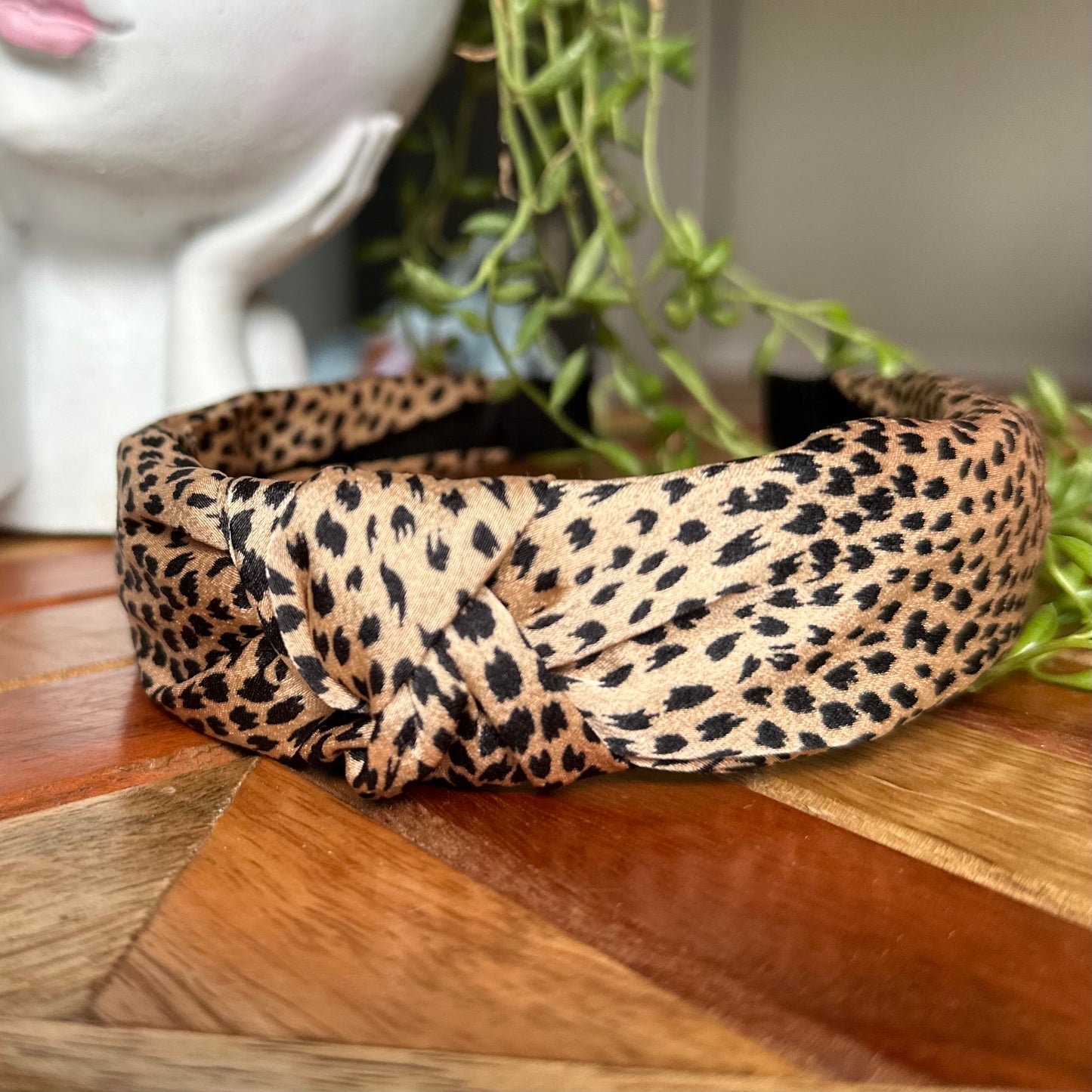 Tan Leopard Headband