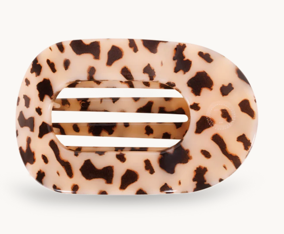 Blonde Tortoise Flat Clip - Medium