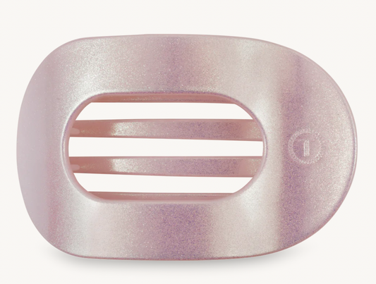 Pearly Pink Flat Round Clip - Large