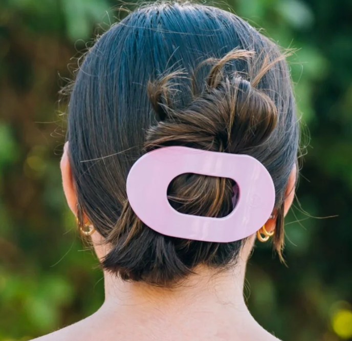 Springtime Sparkle Round Flat Clip - Small