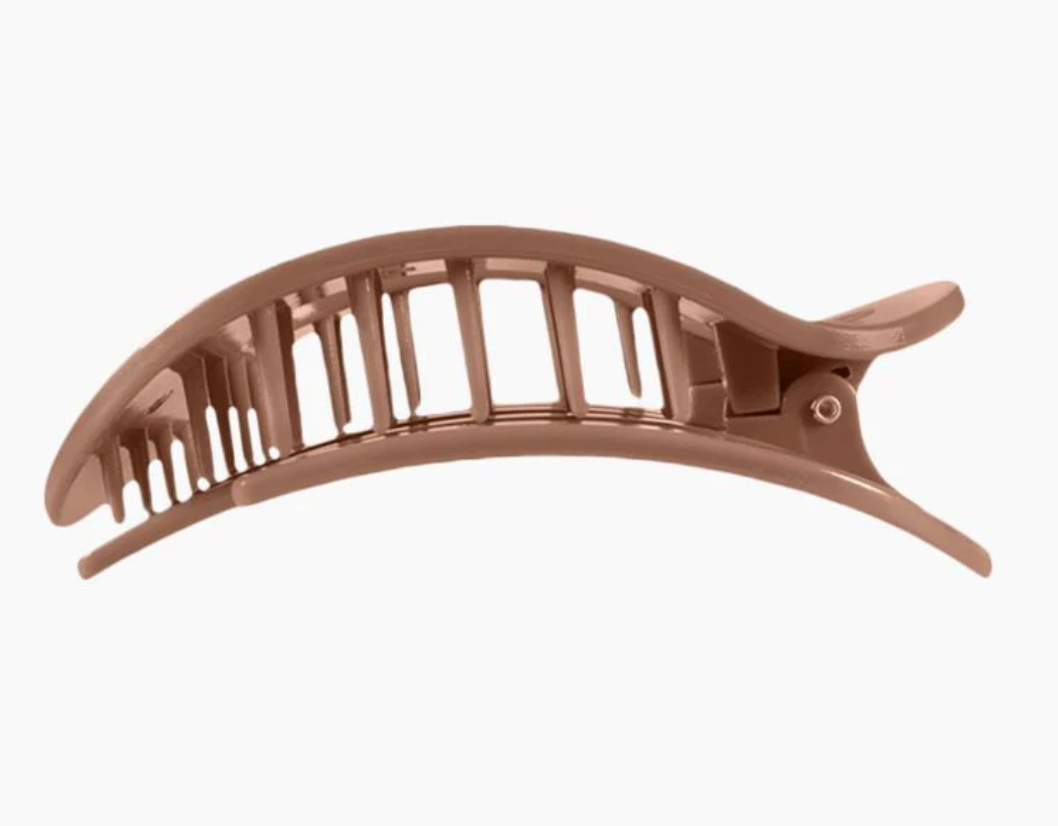 Mocha Mousse Round Flat Clip - Medium