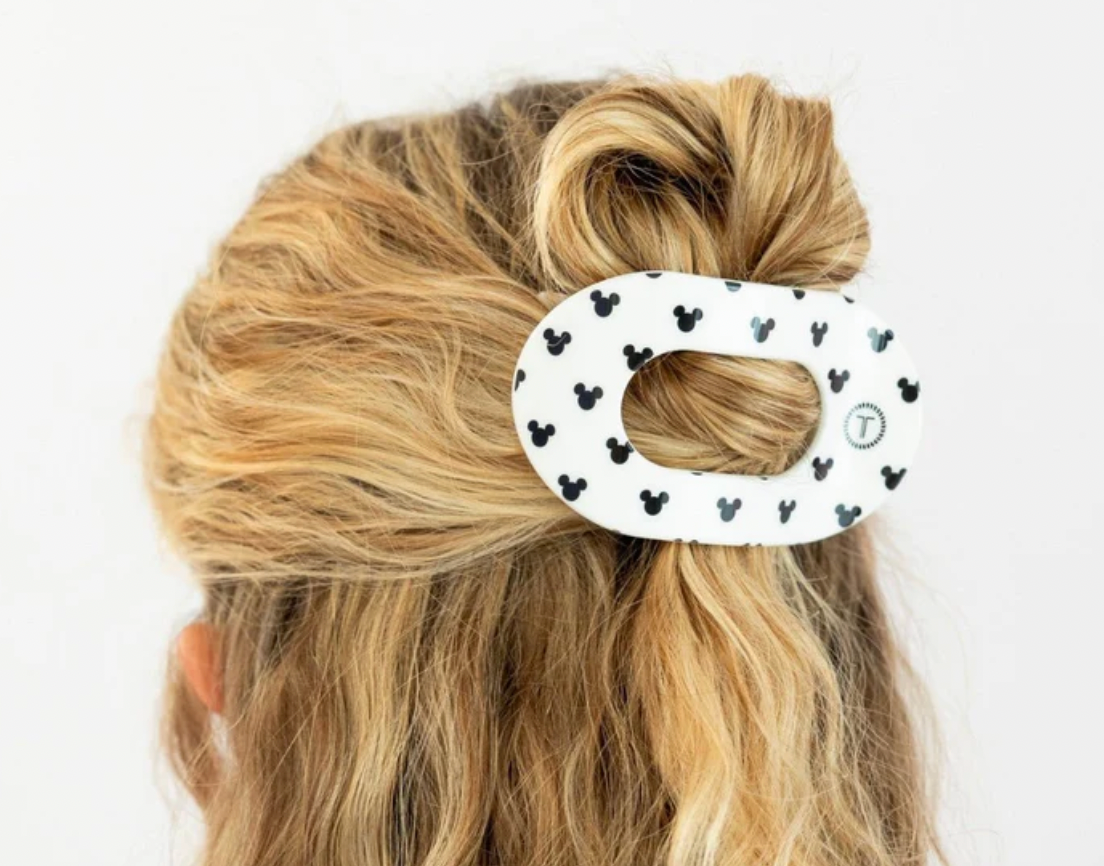 The Iconic Mickey Mouse Medium Flat Round Hair Clip