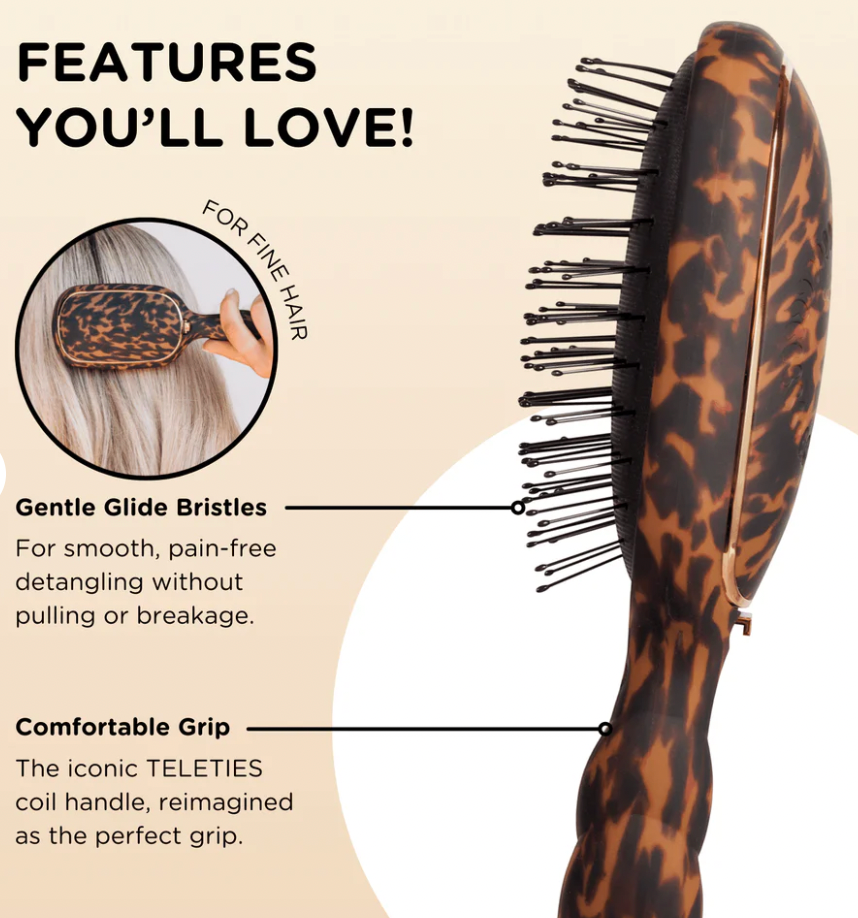 Detangler Hair Brush for Fine Hair – Tortoise