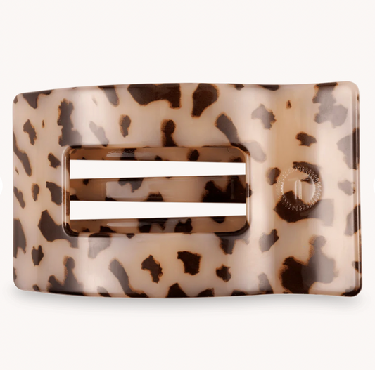 Blonde Tortoise Large Flat Rectangle Hair Clip