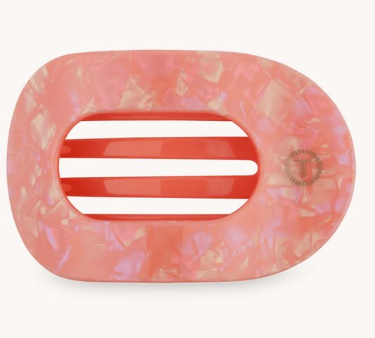 Dreamsicle Medium Flat Round Hair Clip