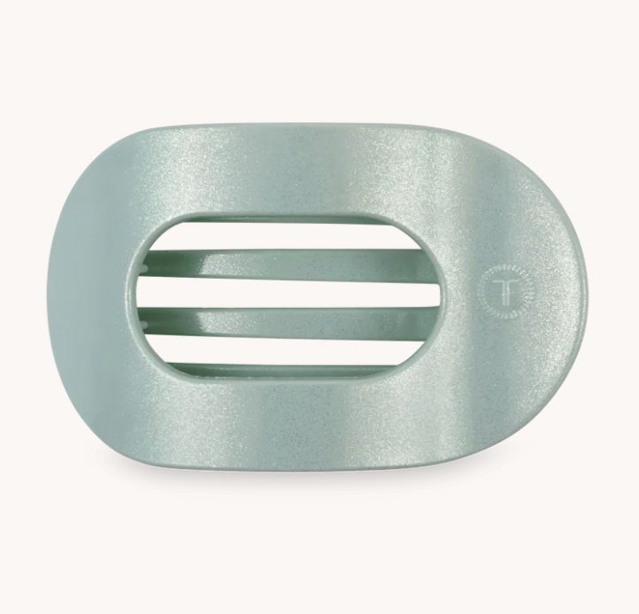 Dew Drop Medium Flat Round Hair Clip