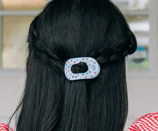 United We Sparkle Tiny Flat Round Hair Clip