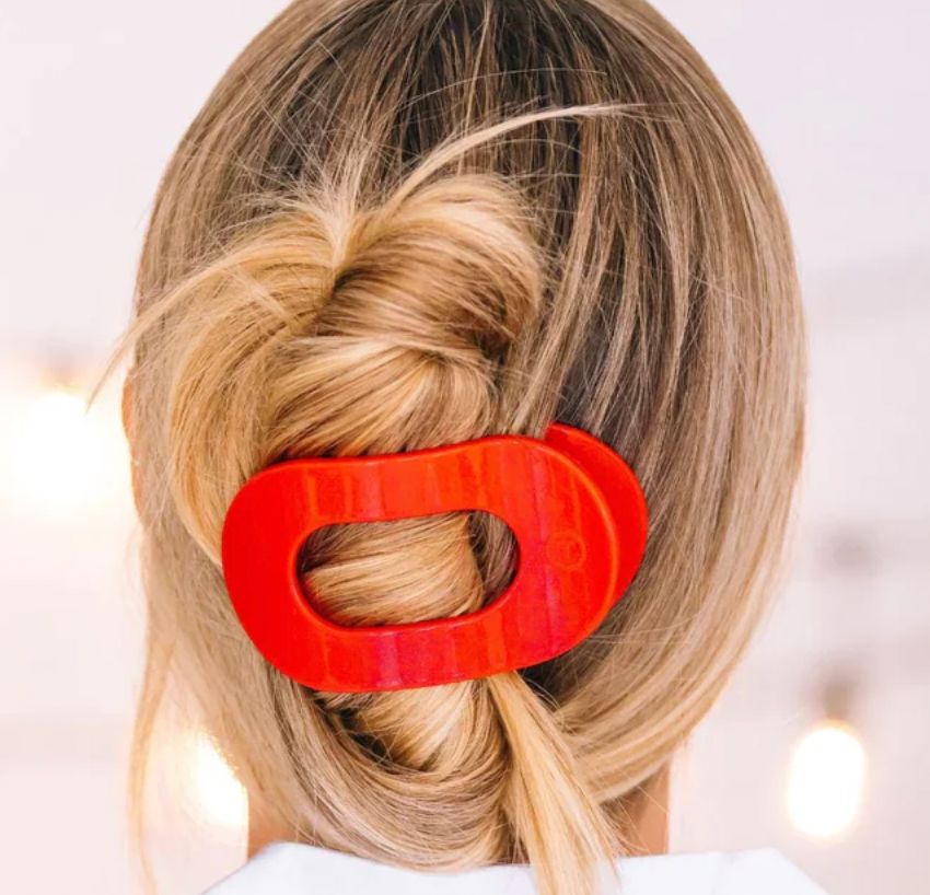 Rudolph Red Round Flat Clip - Large