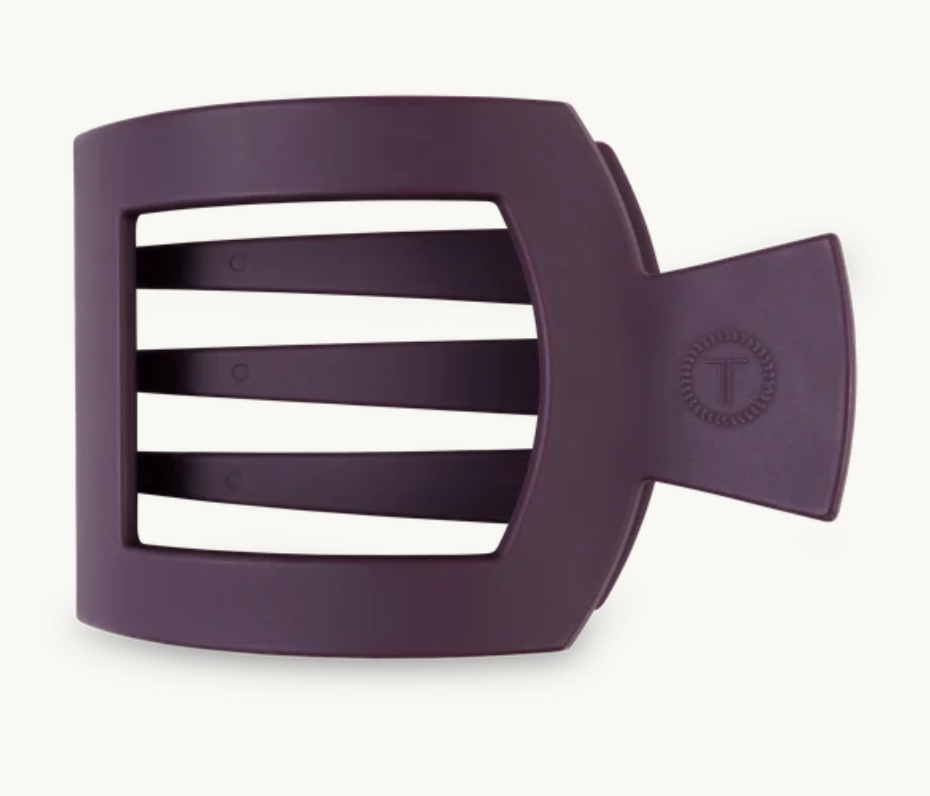 Burgundy Bliss Square Flat Clip - Medium