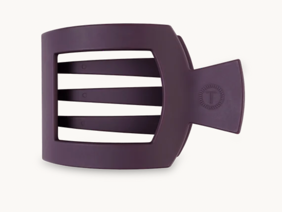 Burgundy Bliss Square Flat Clip - Small