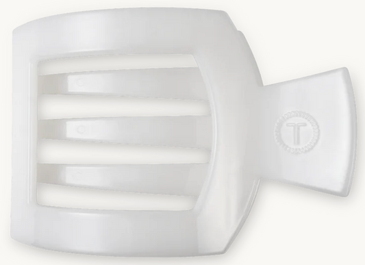 Coconut White Large Flat Square Clip