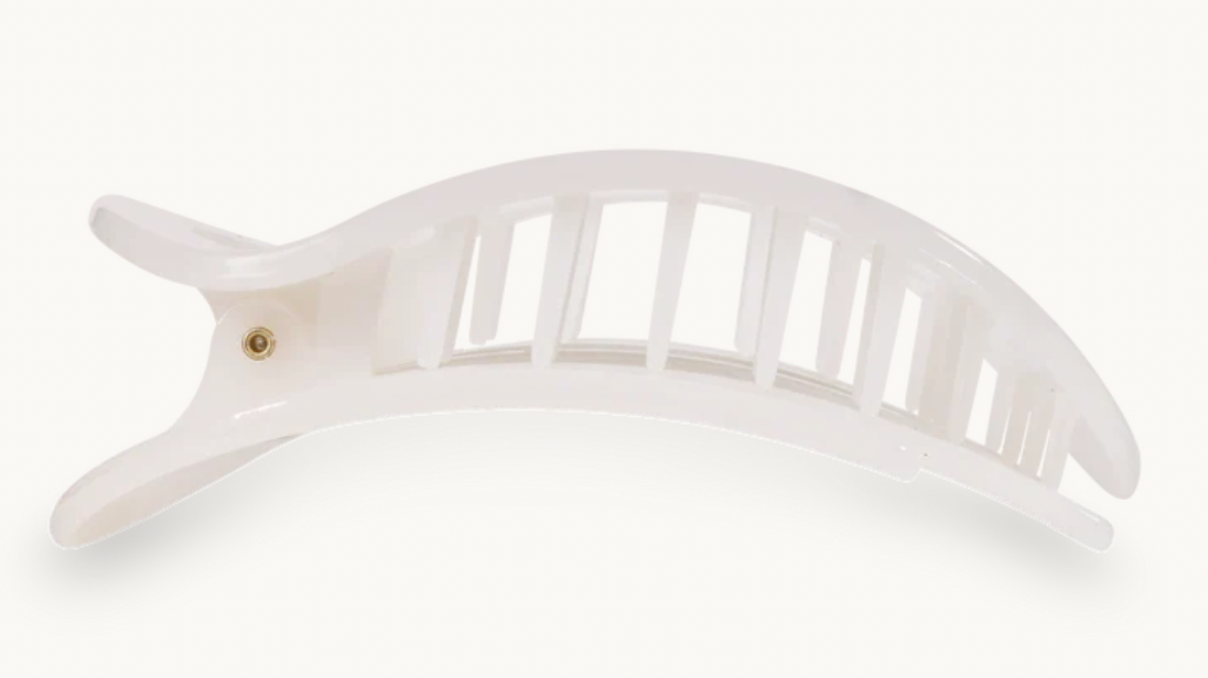 Coconut White Flat Clip - Large